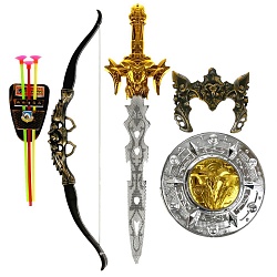 Набор оружия – Лук со стрелами, щит и меч с аксессуарами (B1838208) - миниатюра