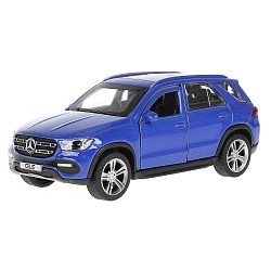 Модель Mercedes-Benz GLE 22018 12 см двери и багажник открываются инерционная металлическая синяя (Технопарк, GLE-12-BU) - миниатюра
