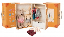 Moulin Roty Чемоданчик-гардероб с мягкими игрушками (Moulin Roty, 632401) - миниатюра
