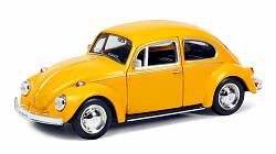 Металлическая инерционная машина RMZ City - Volkswagen Beetle 1967, 1:32, желтый матовый (RMZ City, 554017M(B) - миниатюра