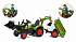 Трактор-экскаватор педальный с прицепом зеленый 219 см.  - миниатюра №3