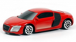 Металлическая машина - Audi R8 V10, 1:64, красный (RMZ City, 344996S-RD) - миниатюра