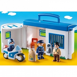 Игровой набор – Возьми с собой: Полицейский Участок (Playmobil, 9382pm) - миниатюра