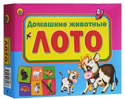 Настольная игра – Лото. Домашние животные (Рыжий Кот, ИН-7448)  - миниатюра