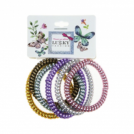 Набор резинок для волос Lukky Fashion, 6 штук, 6 цветов 