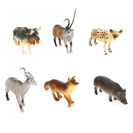 Набор – Рассказы о животных, 6 фигурок диких животных леса  