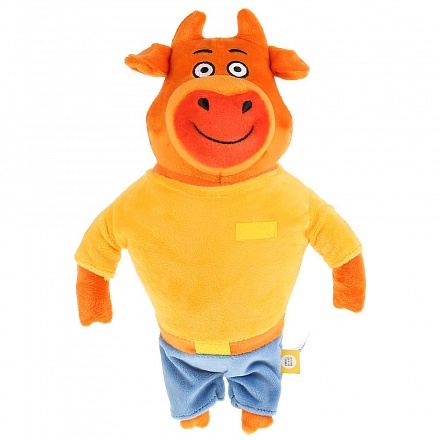 Мягкая игрушка Оранжевая корова - Папа, 30 см 