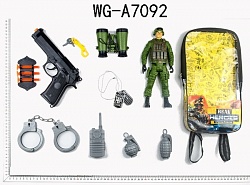 Набор игровой военный в рюкзачке (Junfa Toys, 88798) - миниатюра