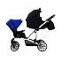 Детская прогулочная коляска Bebetto 42 Sport для двойни, шасси белая/BIA, цвет – 397  - миниатюра №11
