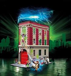 Playmobil Ghostbusters 9219 Пожарное депо Охотники за привидениями - миниатюра