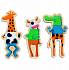 Детская развивающая магнитная игра – Деревянный пазл: Забавные животные  - миниатюра №5