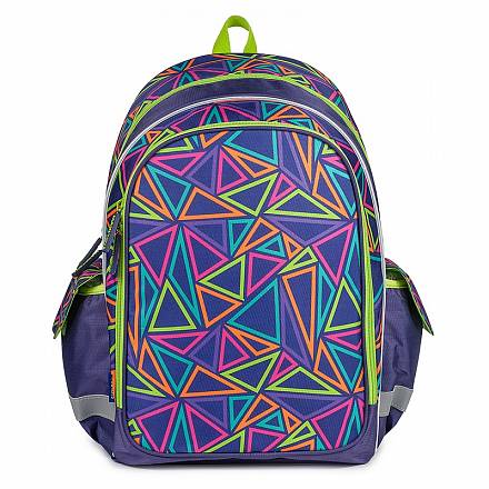 Рюкзак школьный - Разноцветные треугольники 