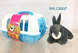 Мягкая игрушка в переноске - Кролик (Junfa Toys, BL400040) - миниатюра