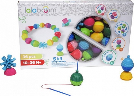 Игрушка развивающая Lalaboom, 36 предметов 