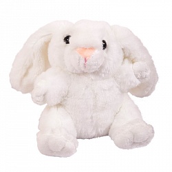 Мягкая игрушка – Кролик белый, 17 см (ABtoys, M2066) - миниатюра