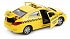 Машина металлическая Hyundai Solaris Такси 12 см, открываются двери и багажник, инерционная  - миниатюра №2