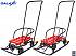 Снегомобиль на больших мягких колесах - Snow Galaxy Black Auto, красные рейки  - миниатюра №6