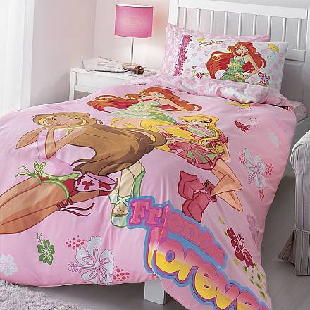  Комплект постельного белья для девочек Winx Friends Forever, 3-12 лет 