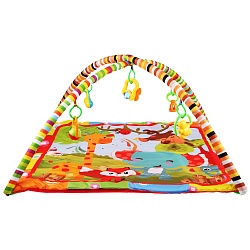 Детский игровой коврик Забавный лисенок с игрушками на подвеске (Умка, B1682982-R) - миниатюра