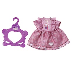 Одежда для куклы Baby Annabell - Платья, розовое с вешалкой (Zapf Creation, 700-839P) - миниатюра