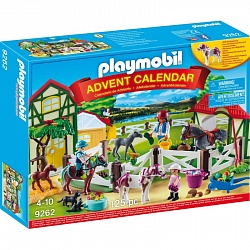 Адвент-календарь - Лошадиная ферма (Playmobil, 9262pm) - миниатюра