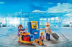 Игровой набор - Городской Аэропорт: Семья на регистрации (Playmobil, 5399pm) - миниатюра
