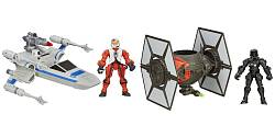 Игровой набор Star Wars - Истребитель с фигуркой пилота, 2 вида (Hasbro, b3701) - миниатюра