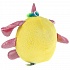 Мягкая игрушка - Кругляш с пайетками в сердечке, желтый, 16 см  - миниатюра №3