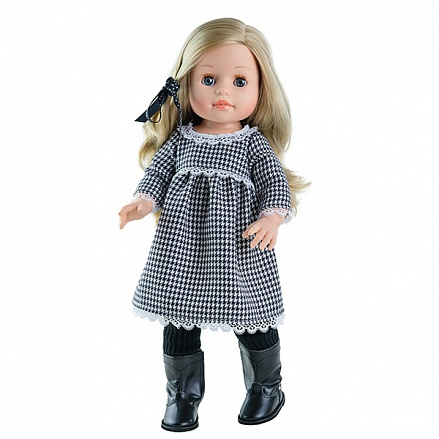 Кукла Эмма в клетчатом платье, 42 см. 