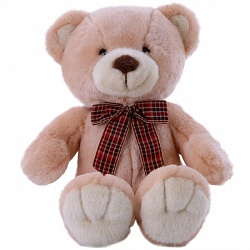 Мягкая игрушка – Медведь, персиковый, 32 см (Softoy, C1709324-2) - миниатюра