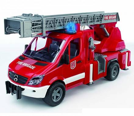 Bruder Mercedes Sprinter - пожарная машина с функцией разбрызгивания воды, свет и звук 