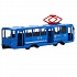 Трамвай 18,5 см синий свет-звук двери открываются металлический инерционный  - миниатюра №4