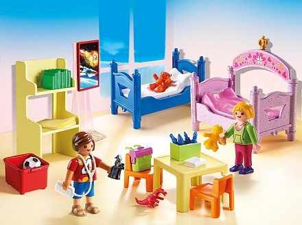 Игровой набор из серии Кукольный дом: Детская комната для 2-х детей 