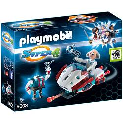 Игровой набор из серии Супер4: Скайджет с Доктором Х и Робот (Playmobil, 9003pm) - миниатюра