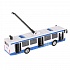 Троллейбус или Автобус металлический, инерционный, несколько видов, 16,5 см   - миниатюра №1