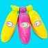 Bananas - Игрушка с сюрпризом, связка из 3 бананов, цвет: желтый, розовый, желтый  - миниатюра №3