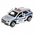 Машина Полиция Mercedes-Benz GLE 12 см серебристая двери и багажник открываются металлическая  - миниатюра №2