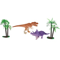 Набор игрушек из пластизоля Динозавры меняют цвет в воде (Играем вместе, 2007Z045-R) - миниатюра