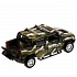 Машина металл Hummer H2 Pickup камуфляж 12 см двери и багажник открываются инерционная металлическая  - миниатюра №3
