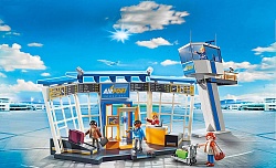 Городской Аэропорт: Аэропорт с диспетчерской вышкой (Playmobil, 5338pm) - миниатюра
