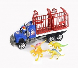 Спецтехника. Автовоз с 4 фигурками динозавров (Junfa Toys, C-00370) (ассортимент) - миниатюра