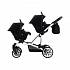 Детская прогулочная коляска Bebetto42 Sport для двойни, светло-коричневая, шасси белая/BIA  - миниатюра №13