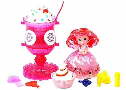 Набор Cupcake Surprise - Мороженое - Туалетный столик с куклой-капкейк и питомцем 