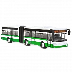 Металлический инерционный автобус с гармошкой (Технопарк, 1428860-R) - миниатюра