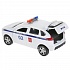 Машина металлическая Lada Xray Полиция 12 см, открываются двери, инерция, белая  - миниатюра №1