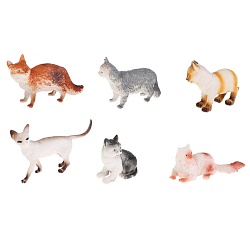 Набор из 6 фигурок - Кошки, в пакете (Играем Вместе, HB305-6) (ассортимент) - миниатюра