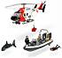 Игровой набор: полицейский вертолет, катер, акула, аквалангисты  - миниатюра №6