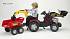 Педальный трактор-экскаватор с прицепом, красный, 225 см  - миниатюра №2