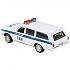 Машина Полиция ГАЗ-2402 Волга 12 см свет-звук двери и багажник открываются металлическая   - миниатюра №1