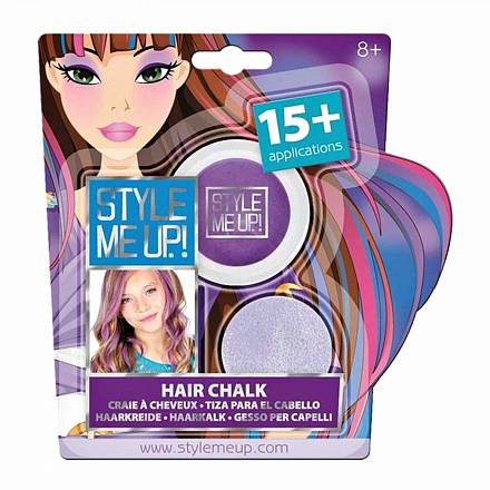 Набор Style Me Up - Радужный мелок для волос, фиолетовый 